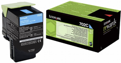 Toner Lexmark 702C Cyan (734646436533)