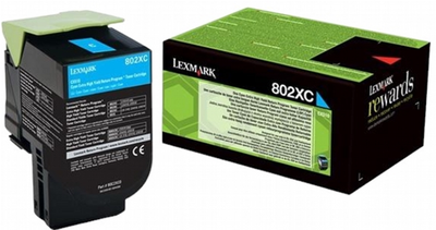 Тонер-картридж Lexmark 802XC Cyan (734646481328)