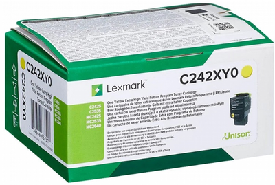 Toner Lexmark C253/MC2640 Yellow (734646667517)