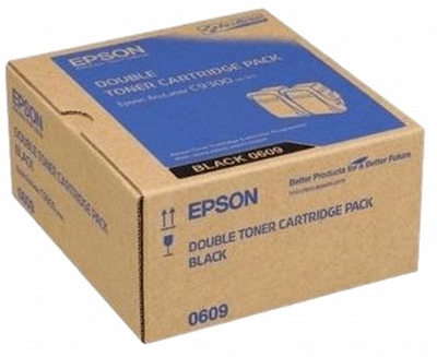 Zestaw kartridży Epson AcuLaser C9300 Twin Pack 2 szt Black (8715946481326)