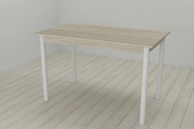 Стіл кухонний Ferrum-decor Беніта 75x120x60 Білий ДСП Сонома 16мм (BEN0025)