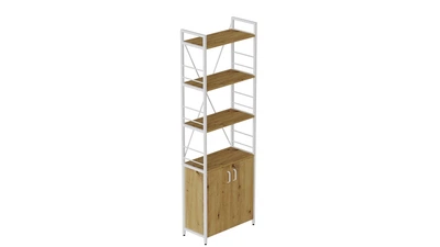 Этажерка 4/60 Ferrum-decor Серии Конект с тумбой 179x60x28 Белый ДСП Артизан (FD1075)