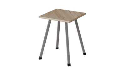 Табурет Ferrum-decor 430x320x320 Серый металл ДСП Дуб Сан-Марино 16 мм (TAB016)
