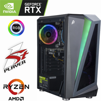 Игровой Компьютер 1stPlayer - Ryzen 5 5500 / GeForce RTX 3050 6ГБ / 16ГБ DDR4 / SSD 1TБ