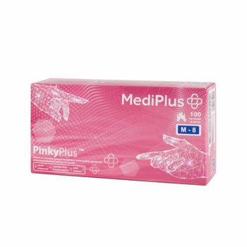 Рукавички нітрилові MediPlus PinkyPlus M Рожеві 100 шт (00-00000121)
