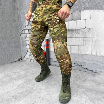 Мужские штаны G3 с наколенниками / Брюки RipStop с 8-ю карманами мультикам размер L
