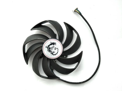 Вентилятор кулер для видеокарты MSI RTX 3050 3060 Ti RX 6600 6700 XT Gaming 95 мм PowerLogic PLD10010S12HH (PLD10010B12HH) (№382.051)