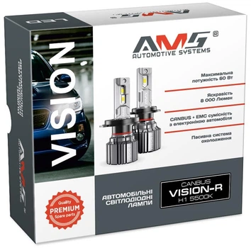 LED лампы AMS VISION-R H1 5500K CANBUS
