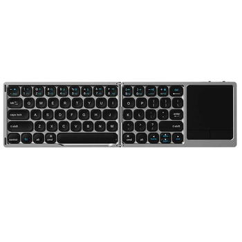 Клавіатура бездротова WiWU FMK-04 Wireless бездротова багатофункціональна з сенсорним/тачпадом для Android, iOS та Windows Чорний
