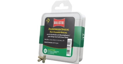 Патч для чищення Ballistol повстяний спеціальний для кал. 17. 60шт/уп