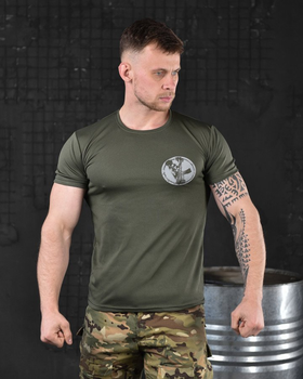 Тактическая потоотводящая футболка odin dzen олива XL