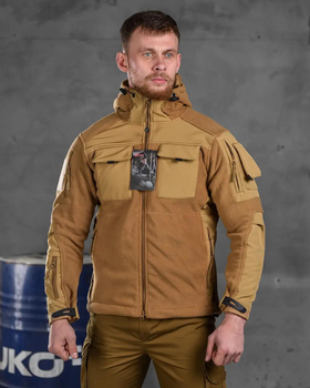 Тактична чоловіча флісова куртка L койот (85575)