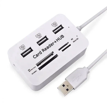 Док-станция XON SmartHub SD/TF + 3xUSB3.0 Белый (UHAHP070033B 5078)