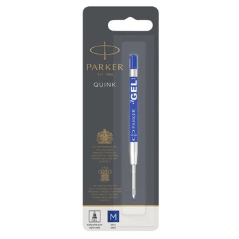 Стрижень кульковий Parker GEL синій М (0,7 мм) блістер (10 332BLU)