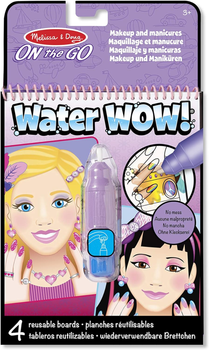 Книжка-розмальовка Melissa & Doug Water WOW Makeup and manicures (0000772194167)