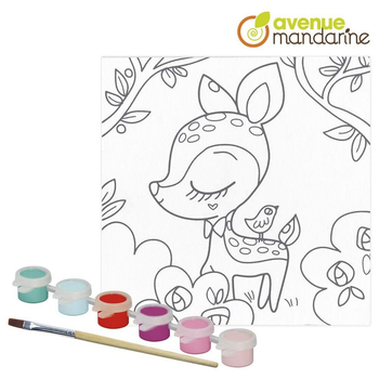 Набір для розмальовки Avenue Mandarine Оленя з фарбами та пензликом (3609510530136)