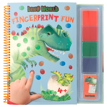Kolorowanka do malowania palcami Depesche Dino World Fingerprint Fun (4010070630065)