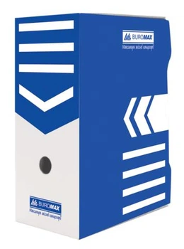 Бокс для архивации документов, JOBMAX, 80 мм, синий (BM.3260-02)