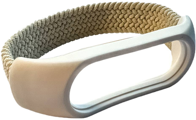 Ремінець BeCover Elastic Nylon Style для Xiaomi Mi Smart Band 5/Mi Smart Band 6 (Size M) Beige (BC_710495)