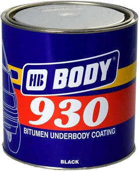 Антикоррозийная мастика черная BODY 930 1кг
