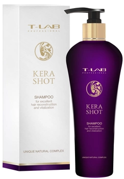 Szampon T-LAB Professional Kera Shot do odbudowy włosów 750 ml (5060466660137)