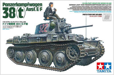 Збірна модель Tamiya Pz.Kpfw.38(t) Ausf. E/F 1:35 (4950344353699)