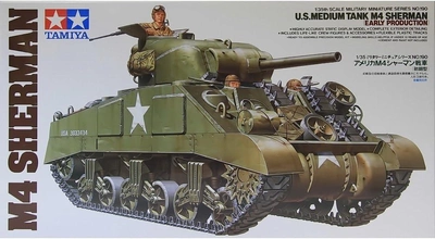 Збірна модель Tamiya U.S. Medium Tank M4 Sherman Early Production 1:35 (4950344996193)