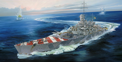 Model do składania Trumpeter Italian Navy Battleship RN Roma 1943 1:700 (9580208057774)