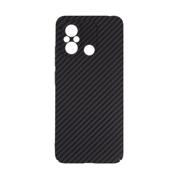 Карбоновий чохол для Xiaomi Redmi 12C, LikeCarbon, Чорний, панель, захисний чохол-накладка, ультратонкий і легкий, протиударний, забезпечує захист від ударів, падінь і подряпин, ArmorStandart (ARM71943)