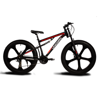 Велосипед FatBike Фет байк Godzilla Unikorn литые диски 26 Колесо 17 Рама Черный