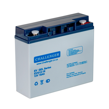 Тяговая аккумуляторная батарея Challenger EVG-12-18 Gel, 12V 18Ah, под клему F13(M5), ( 181 х 77 х 167 ), Q1