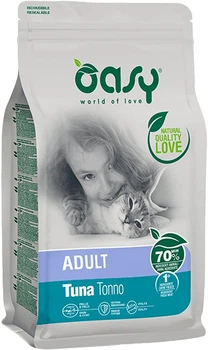 Сухой корм для кошек Oasy lifestage adult тунец 0.3 кг (8053017348018)