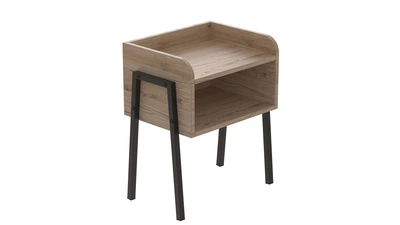 Тумба модульна Ferrum-decor Джузі 540x450x320 метал Чорний ДСП Дуб Сан-Маріно 16 мм (DJU0002)