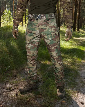 Брюки карго мужские тактические Байрактар Softshell MultiCam L