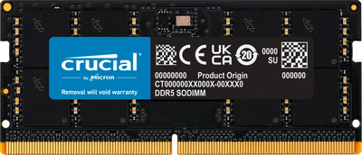 Память для ноутбуков Crucial 48 GB SO-DIMM DDR5 5600 MHz (CT48G56C46S5)