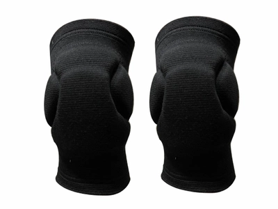 Наколенники волейбольные с подушечками Asics M черные (Бандаж на коленный сустав)
