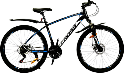 Велосипед Cross 29" Tracker 2022 Рама 18" Black-Blue (29CTA-004941)
