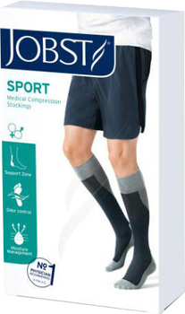 Компрессионные чулки Jobst Sport Sock черно-серые размер S (4042809475463)