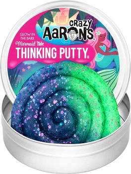Слайм Crazy Aaron's Thinking Putty Glow in the Dark Mermaid (0810066954786)