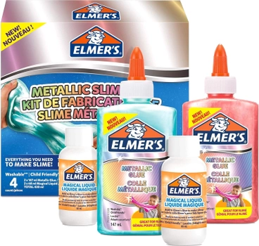 Набір для створення слаймів Elmer's Metallic Slime Kit (3026981094835)