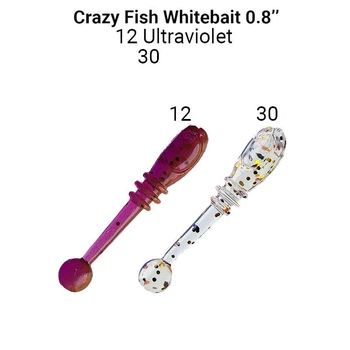 Силиконовая приманка Crazy Fish Whitebait 0.8" 16-20-12/30-6 кальмар,16-20-12/30-6
