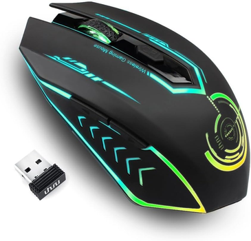Беспроводная игровая мышь Uhuru WM-02 Черная