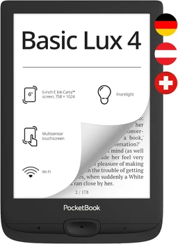 Электронная книга Pocketbook 618 Basic Lux 4 Черная