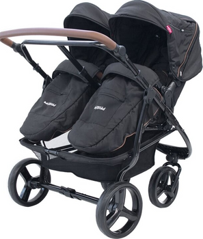 Wózek dziecięcy BabyTrold Double Black (5704211719595)