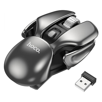 Игровая Спортивная Беспроводная компьютерная мышь Wireless Мышь Hoco DI43 Main gaming |2.4G/BT| Серый