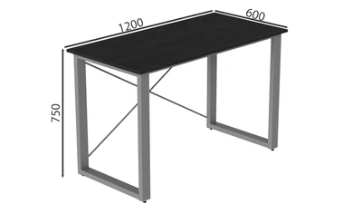Письменный стол Ferrum-decor Драйв 750x1200x600 Серый металл ДСП Сосна Кембра 16 мм (DRA031)