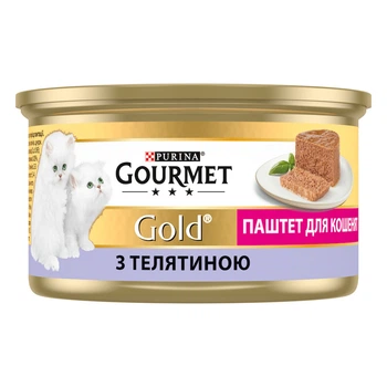 Консервированный корм Purina Gourmet Gold Паштет с телятиной для котят 85 г (7613036330596)