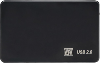 Зовнішня кишеня Qoltec 51862 для 2.5'' HDD/SSD USB 2.0 Black (5901878518626)