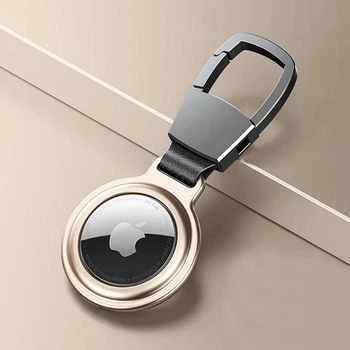 Металевий чохол брелок для Apple Airtag золотистий (78080686)