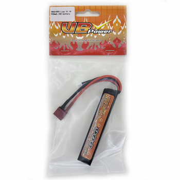 Аккумулятор LiPo 11.1V 900mah - stick 20-40C моноблок Т-коннектор (VBPower) (для страйкбола)